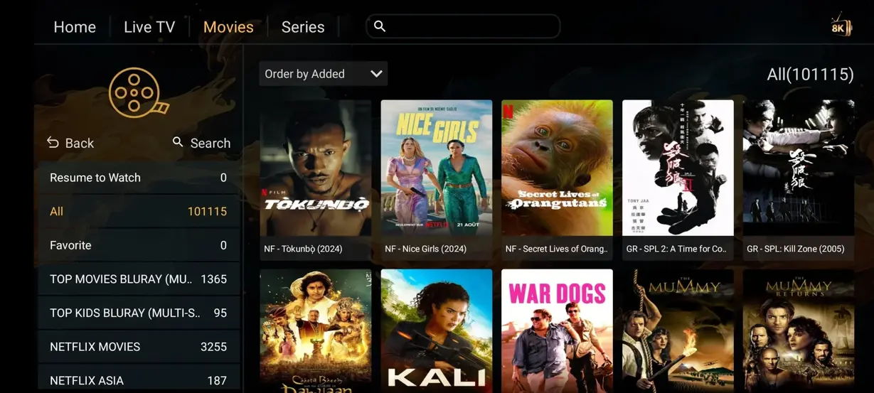 IPTV Toronto streaming app preview screen